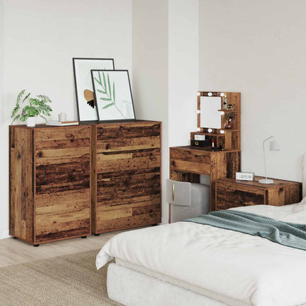 Opbevaringsskabe 60 x 48 x 105 cm Konstrueret træ Gammelt træ
