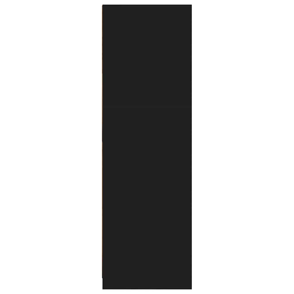 Badeværelsesskab Sort 79,5 x 49 x 156 cm Konstrueret træ