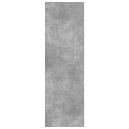 Garderobeskab BetonGrå 79,5 x 49 x 156 cm Konstrueret træ