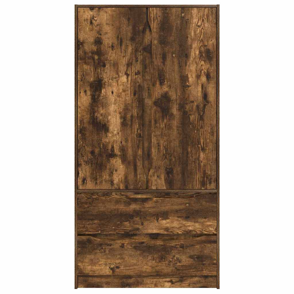 Badeværelsesskab Røget eg 79,5 x 49 x 156 cm Konstrueret træ