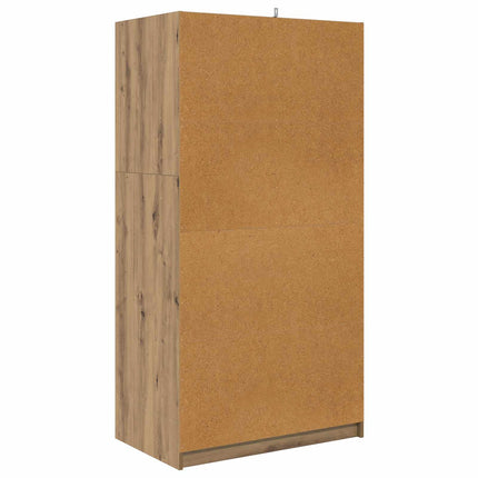 Garderobeskab Artisan Eg 79,5 x 49 x 156 cm Konstrueret træ