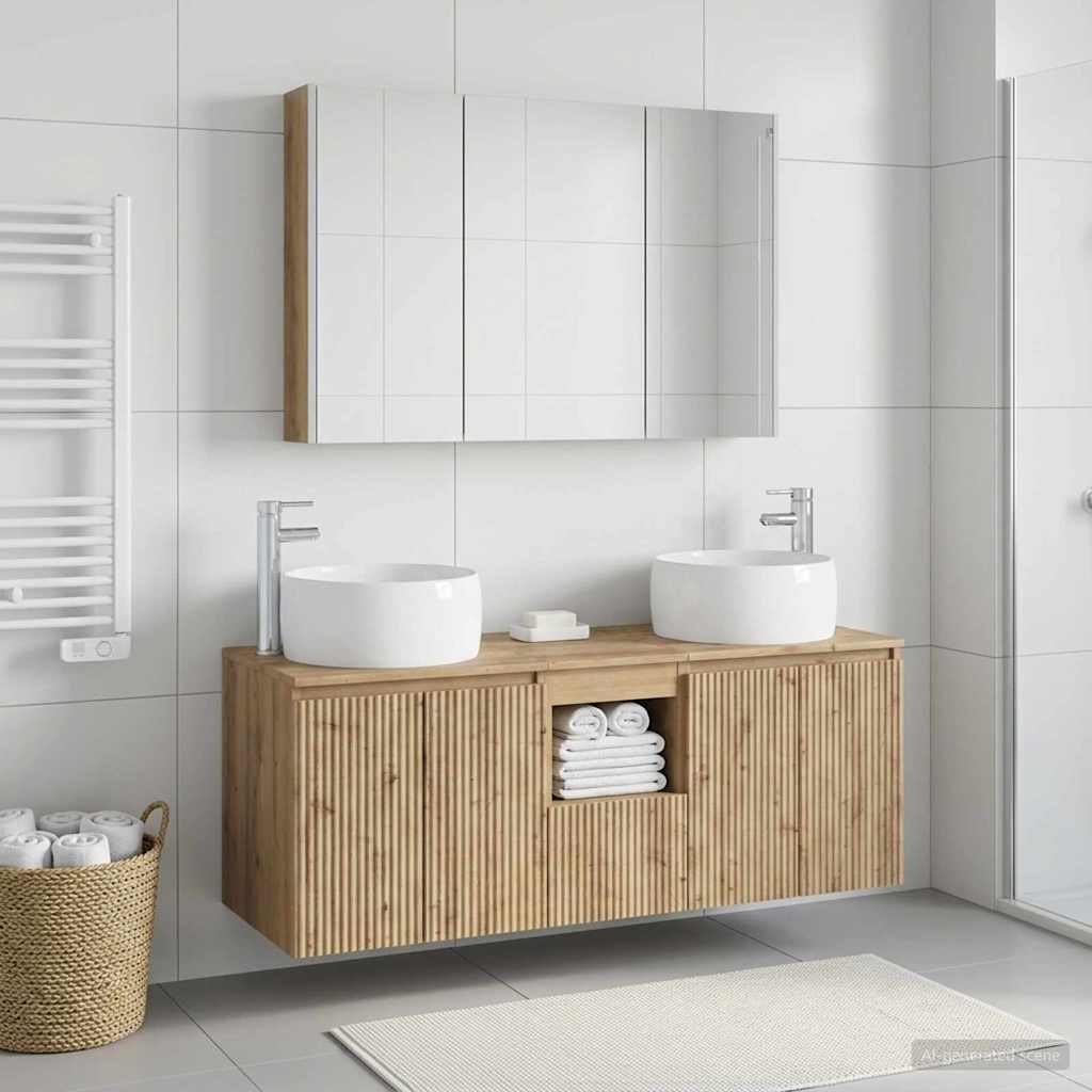 Badevrelsesskabst 4 stk. Artisan-eg Konstrueret tr