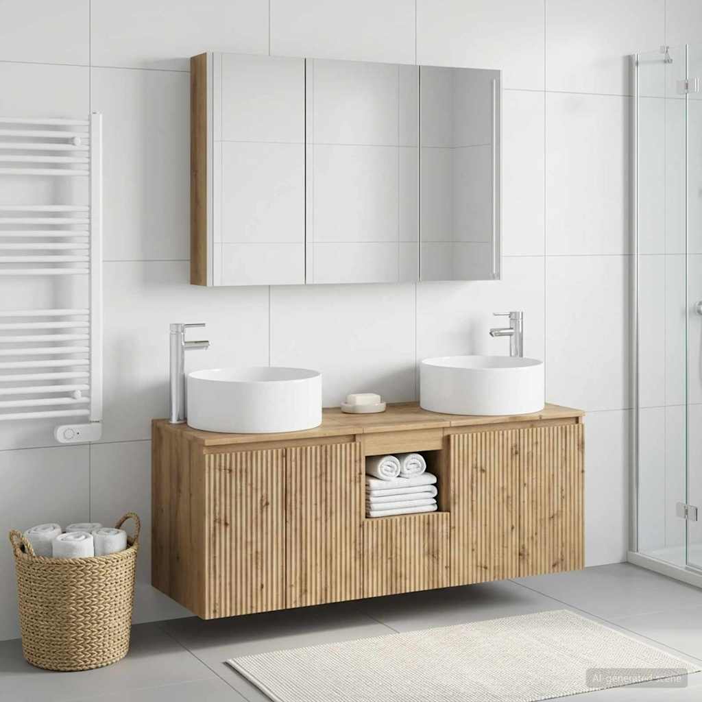 Badevrelsesskabst 4 stk. Artisan-eg Konstrueret tr