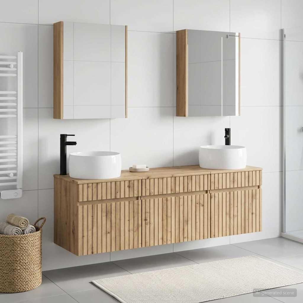Badevrelsesskabst 5 stk. Artisan-eg Konstrueret tr