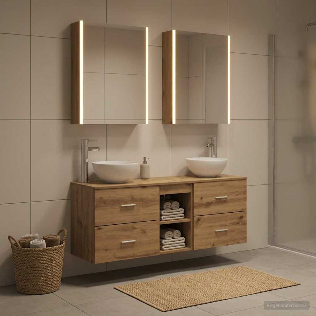 Badevrelsesskabst 5 stk. Artisan-eg Konstrueret tr