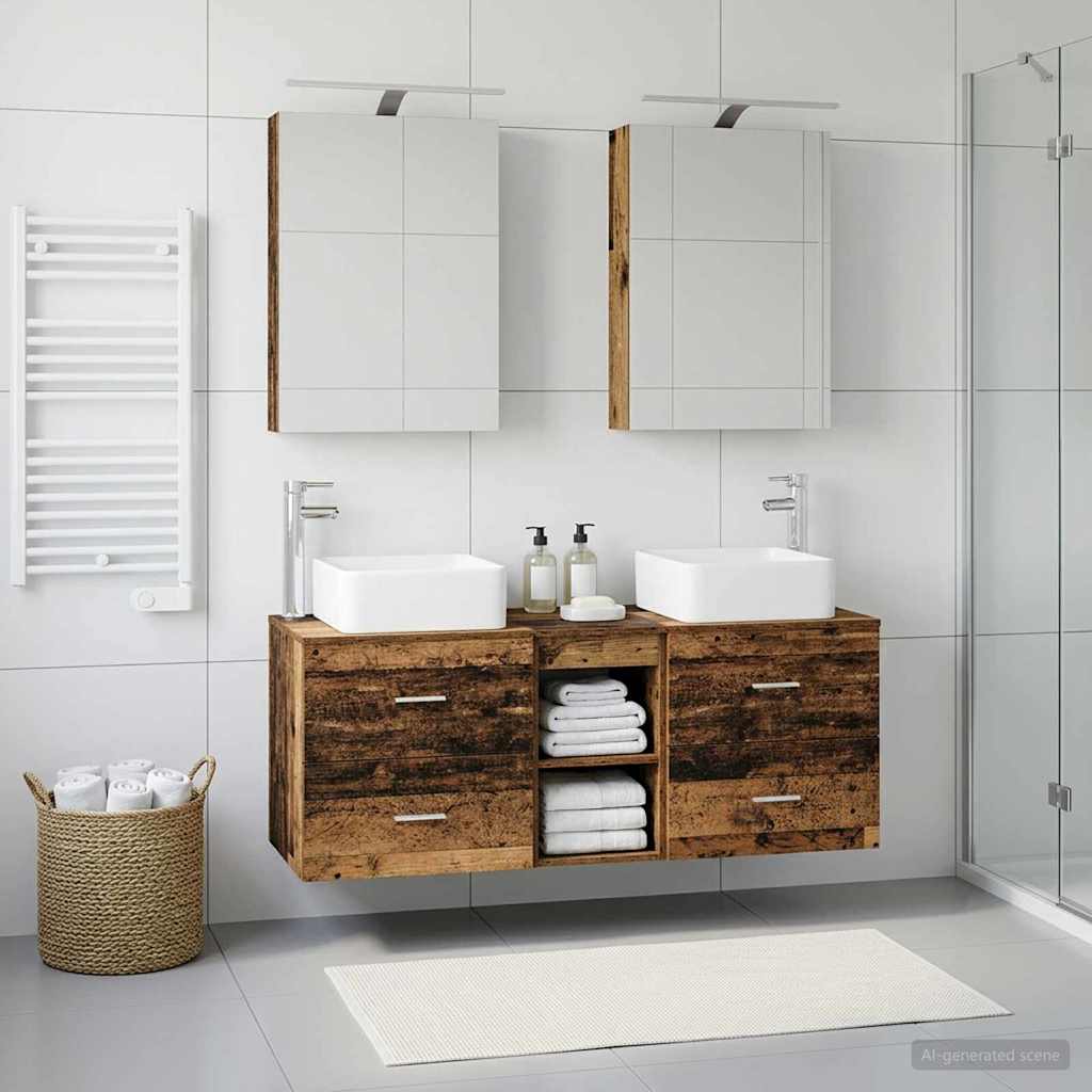 Badevrelsesmbel st 5 stk. Gammelt tr