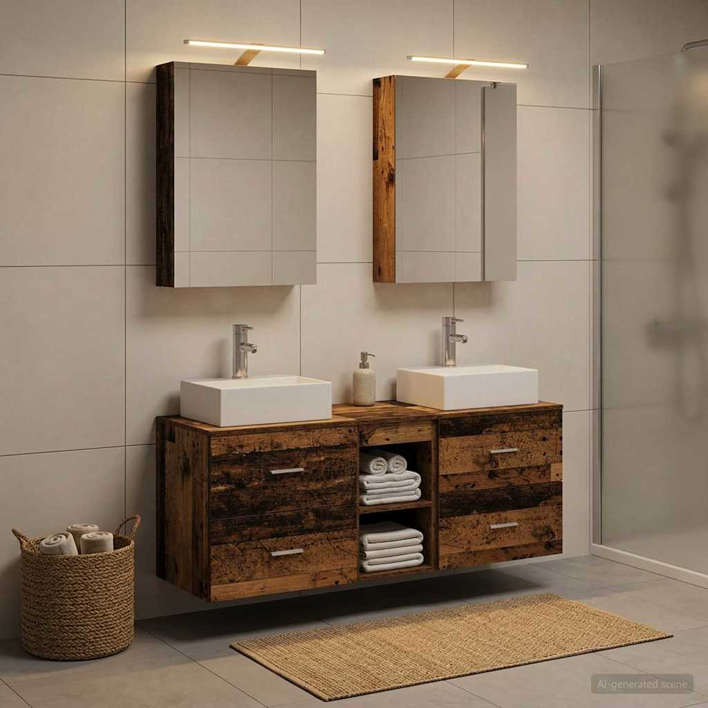 Badevrelsesmbel st 5 stk. Gammelt tr