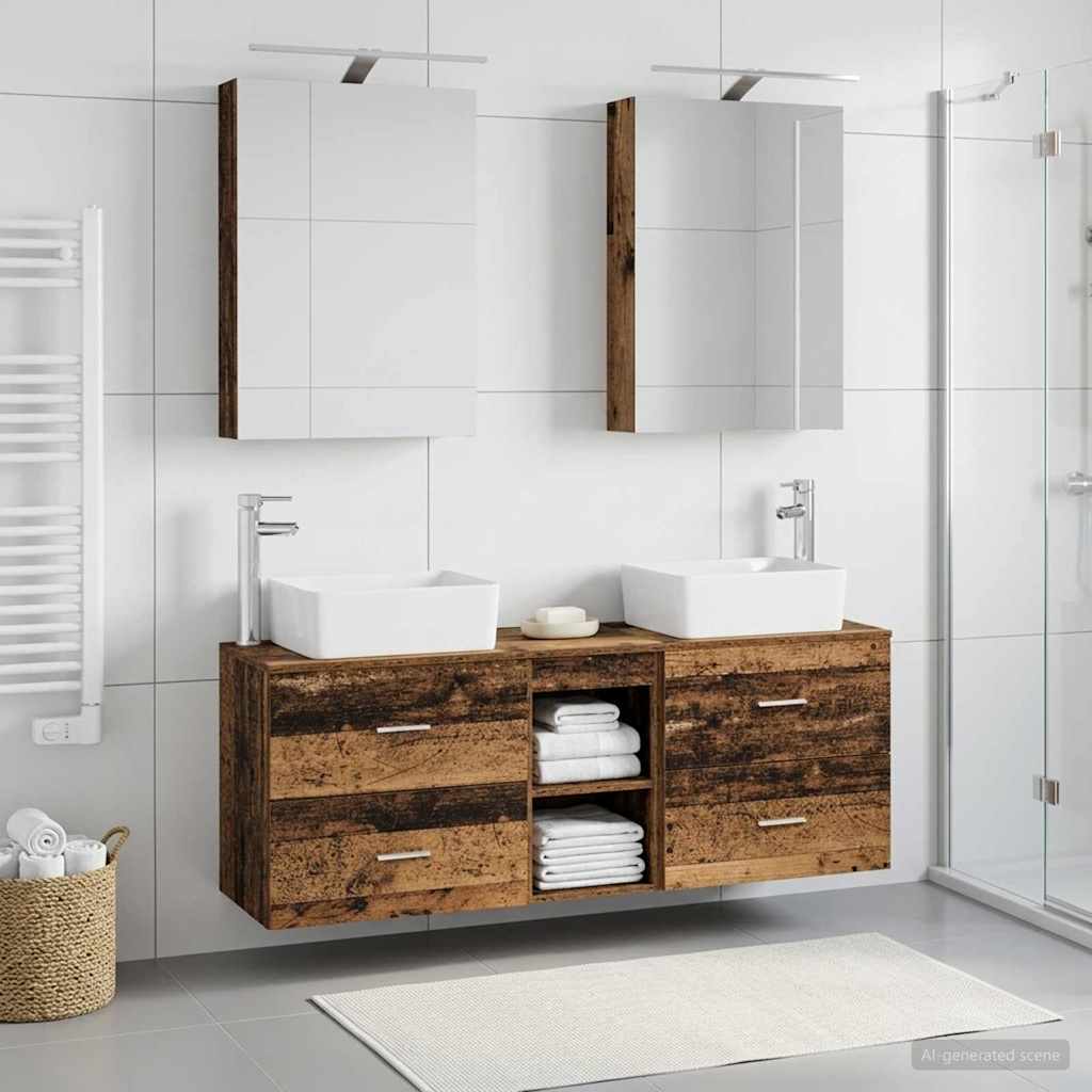 Badevrelsesmbel st 5 stk. Gammelt tr