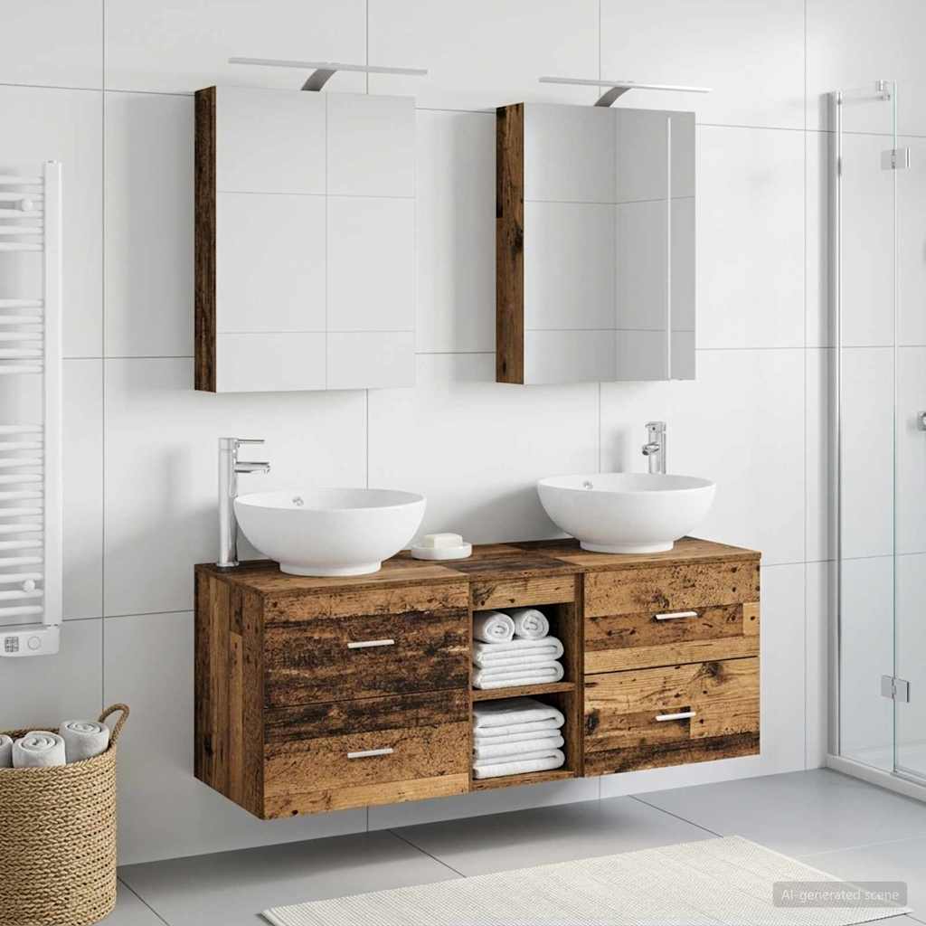 Badevrelsesmbel st 5 stk. Gammelt tr