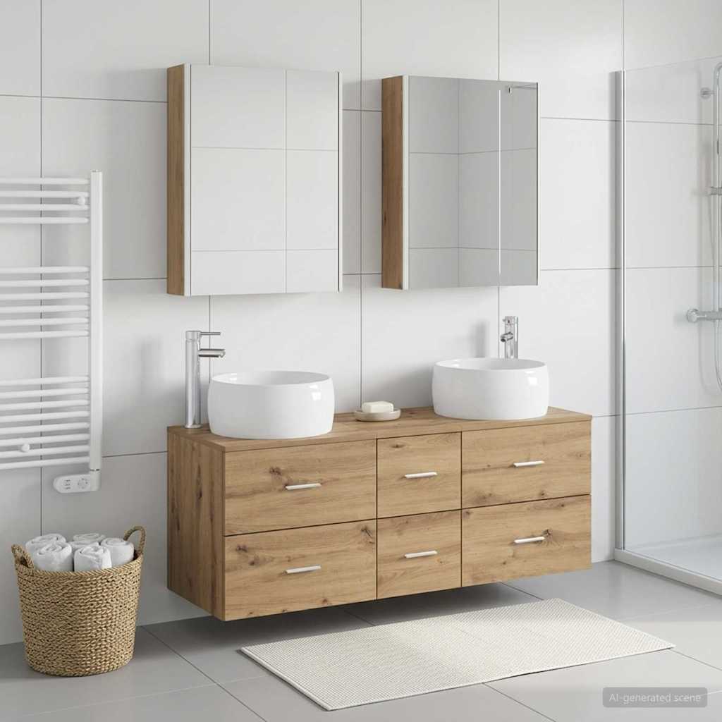 Badevrelsesmbel st 5 stk. Artisan-eg Konstrueret tr og glas
