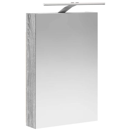 Badeværelsesskabsæt 5 pcs Grå Sonoma 40 x 10,5 x 60,5 cm