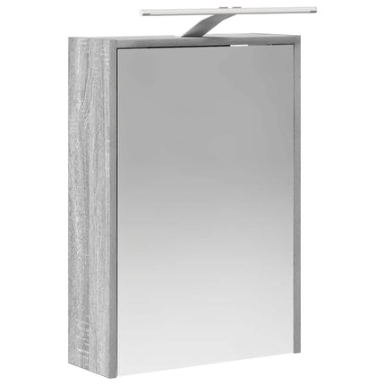 Badeværelsesskabsæt 5 pcs Grå Sonoma 43 x 16 x 62,5 cm
