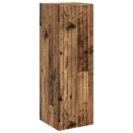 Badeværelsesskabsæt 5 pcs Gammelt træ 43 x 16 x 62,5 cm