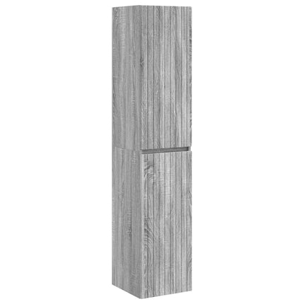 Badeværelsesskabsæt 5 pcs Grå Sonoma 43 x 11,5 x 60,5 cm