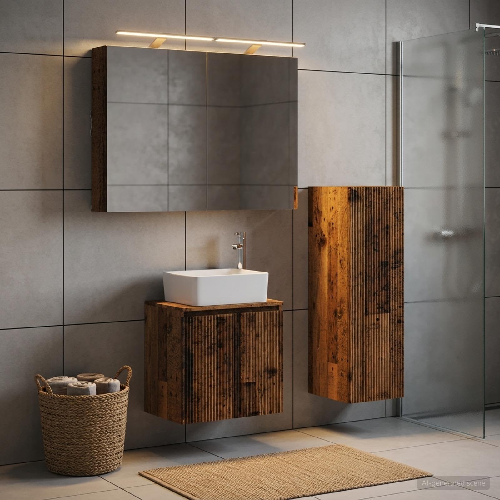 Badevrelsesmbel st 4 stk. Gammelt tr