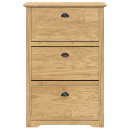 Skostativ BODO 80 x 35 x 118 cm Konstrueret træ Honningbrun
