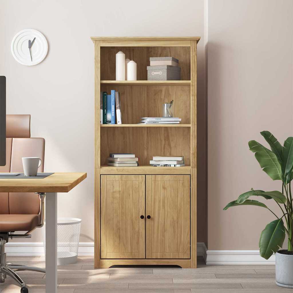 Bogreol BODO Honningbrun 82 x 40 x 173 cm Konstrueret træ