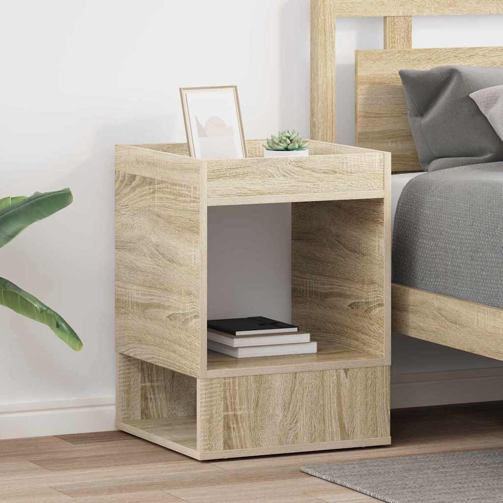Endebord 2 pcs Sonoma eg 40 x 40 x 56 cm Konstrueret træ