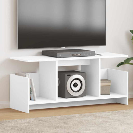 TV-bord 102 x 35 x 45 cm Hvid Konstrueret træ