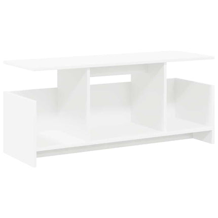TV-bord 102 x 35 x 45 cm Hvid Konstrueret træ