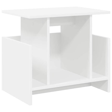 TV-bord 2 stk. Hvid Konstrueret træ