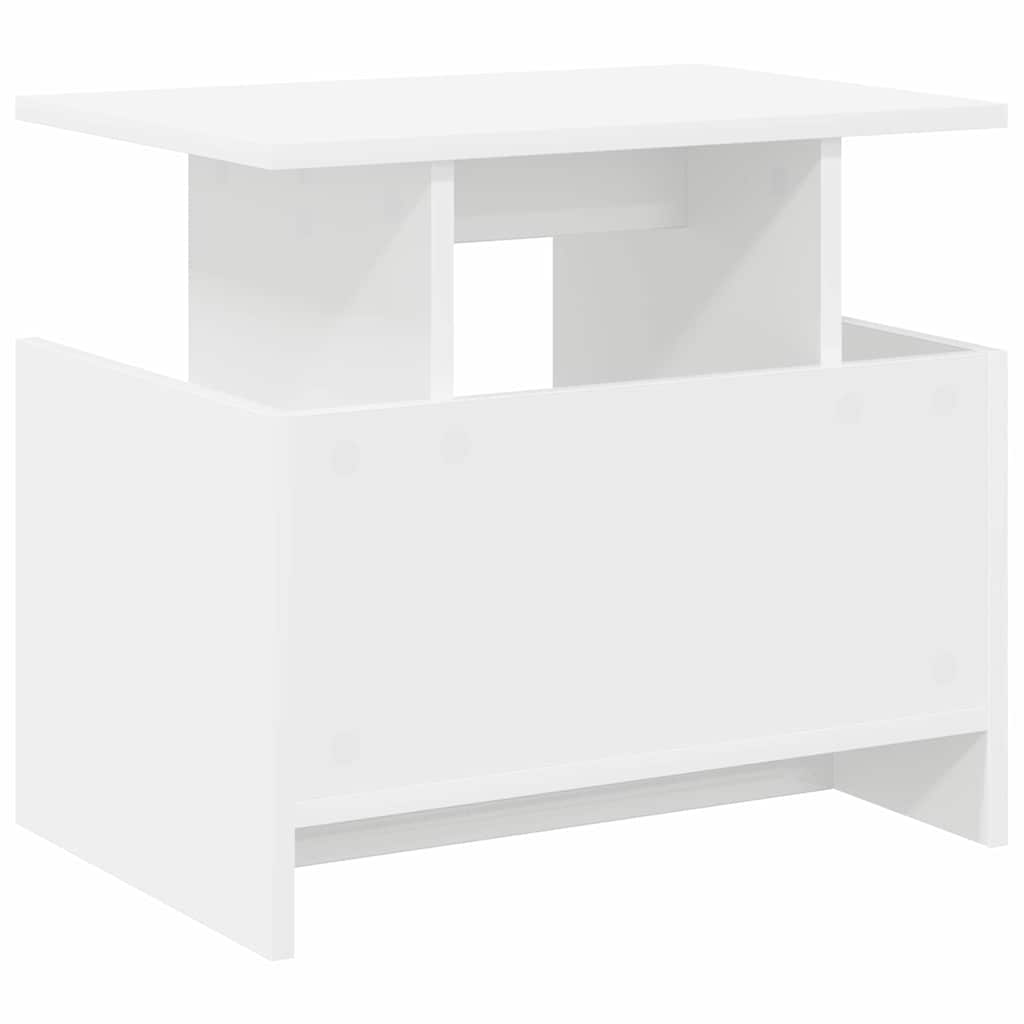 TV-bord 2 pcs Hvid 50 x 35 x 45 cm Konstrueret træ