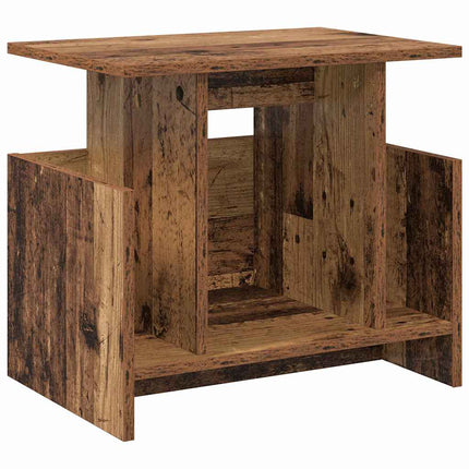 TV-bord 50 x 35 x 45 cm Gammelt træ Konstrueret træ