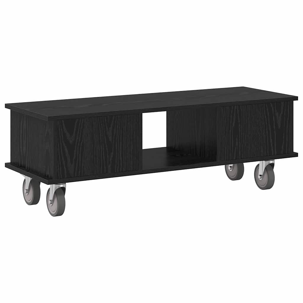 TV-bord Sort eg 100 x 35 x 35 cm Konstrueret træ