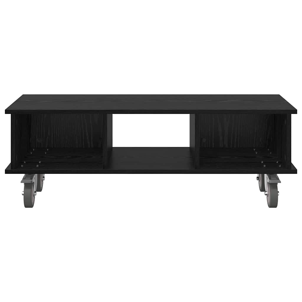 TV-bord Sort eg 100 x 35 x 35 cm Konstrueret træ