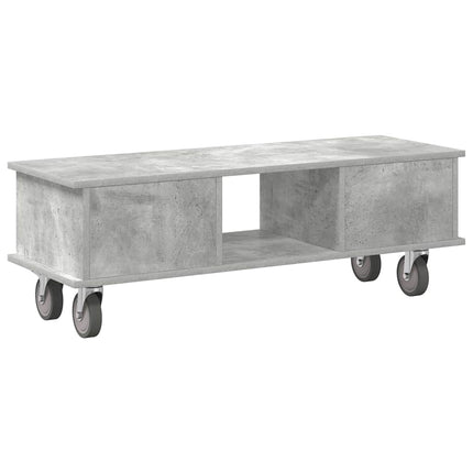 TV-bord 100 x 35 x 35 cm Beton Grå Konstrueret træ