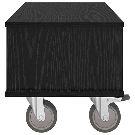 TV-bord Sort eg 68,5 x 35 x 35 cm Konstrueret træ