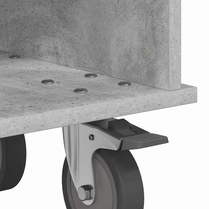 TV-bord 68,5 x 35 x 35 cm Beton Grå Konstrueret træ