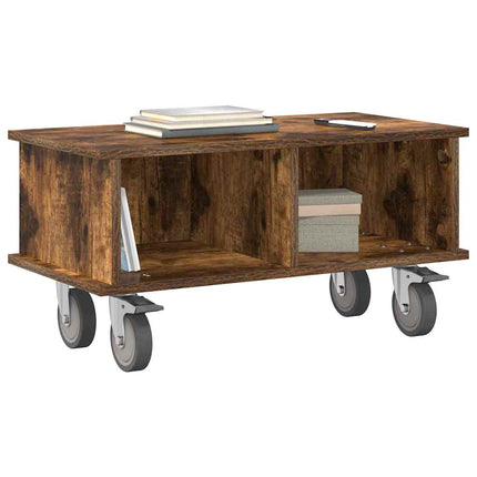 TV-bord 68,5 x 35 x 35 cm Røget eg Konstrueret træ