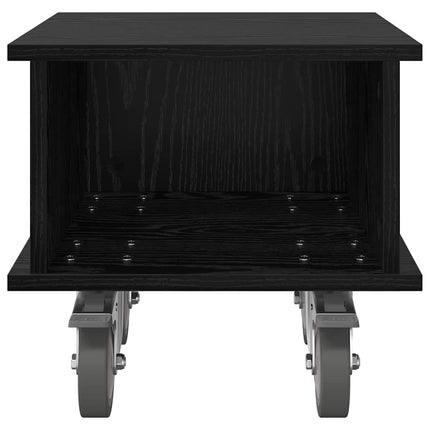 TV-bord 37 x 35 x 35 cm Sort eg Konstrueret træ