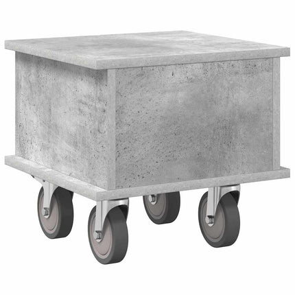 TV-bord 37 x 35 x 35 cm Beton Grå Konstrueret træ