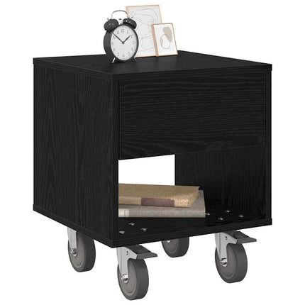 Sengebord Sort eg 40,5 x 40 x 48 cm Konstrueret træ
