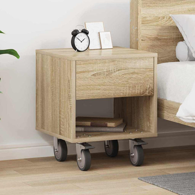 Sengebord Sonoma eg 40,5 x 40 x 48 cm Konstrueret træ