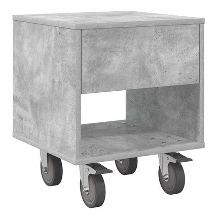 Sengebord 2 stk. Beton Grå 40,5 x 40 x 48 cm Konstrueret træ