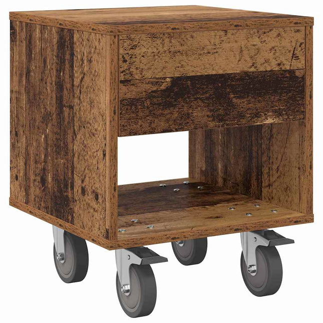 Sengebord Gammelt træ 40,5 x 40 x 48 cm Konstrueret træ