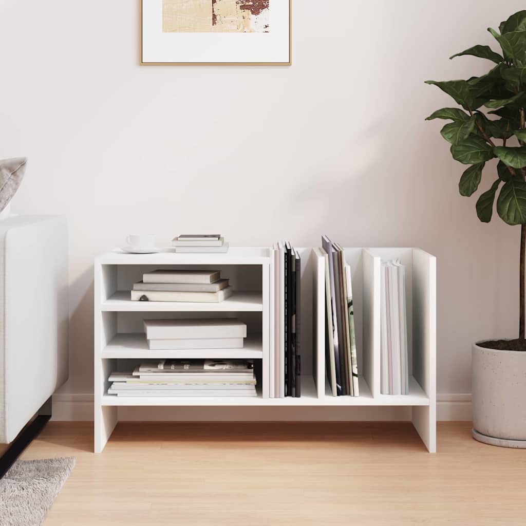 Pladeskab med hylde Hvid 78,5 x 35 x 45 cm Konstrueret træ
