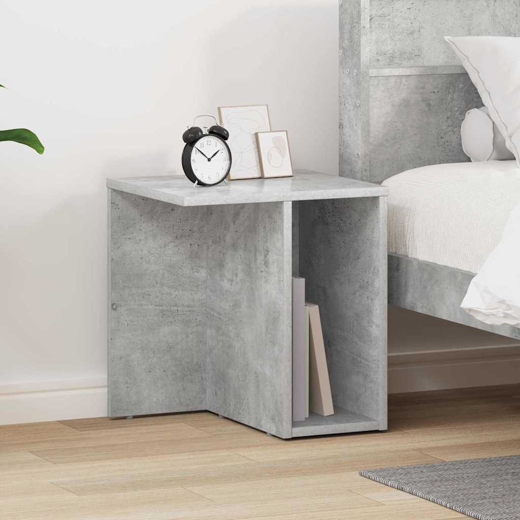 Endebord Beton Grå 37 X 32 X 40 Cm Konstrueret Træ - Vidaxl