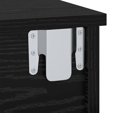 Sengebord Sort eg 40 x 31 x 15 cm Konstrueret træ