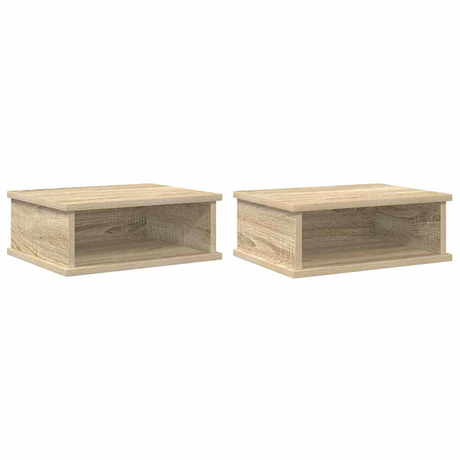 Sengebord 2 stk. Sonoma eg 40 x 31 x 15 cm Konstrueret træ