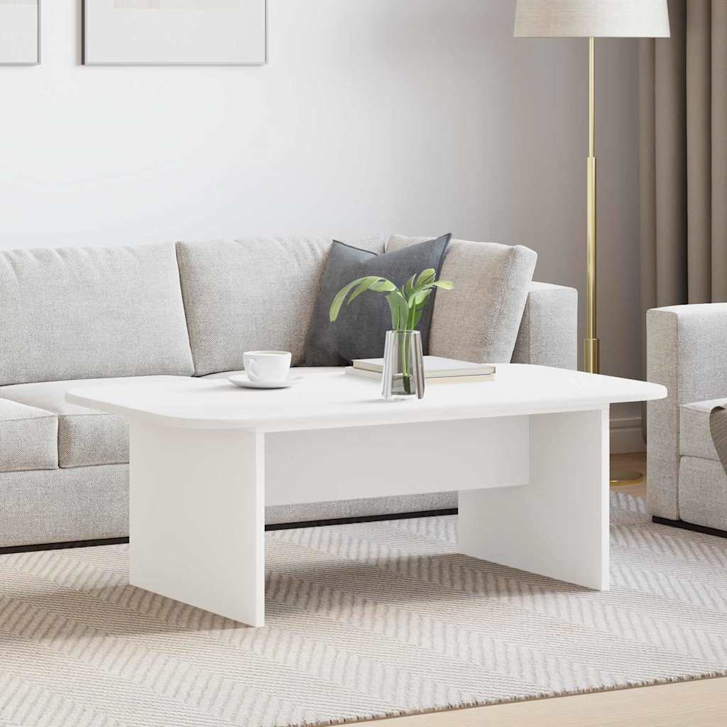 Sofabord Hvid 93 x 53 x 33 cm Konstrueret træ