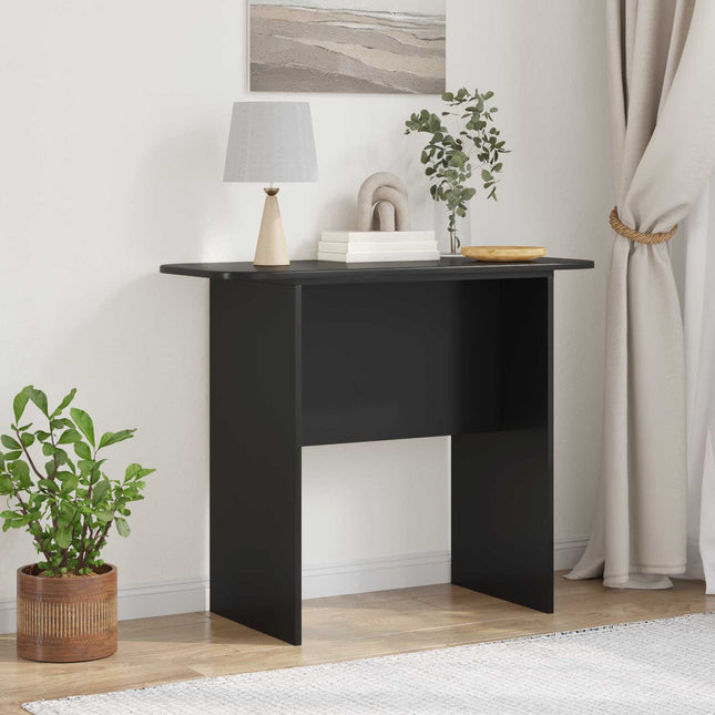 Konsolbord Sort 93 x 40 x 75 cm Konstrueret træ