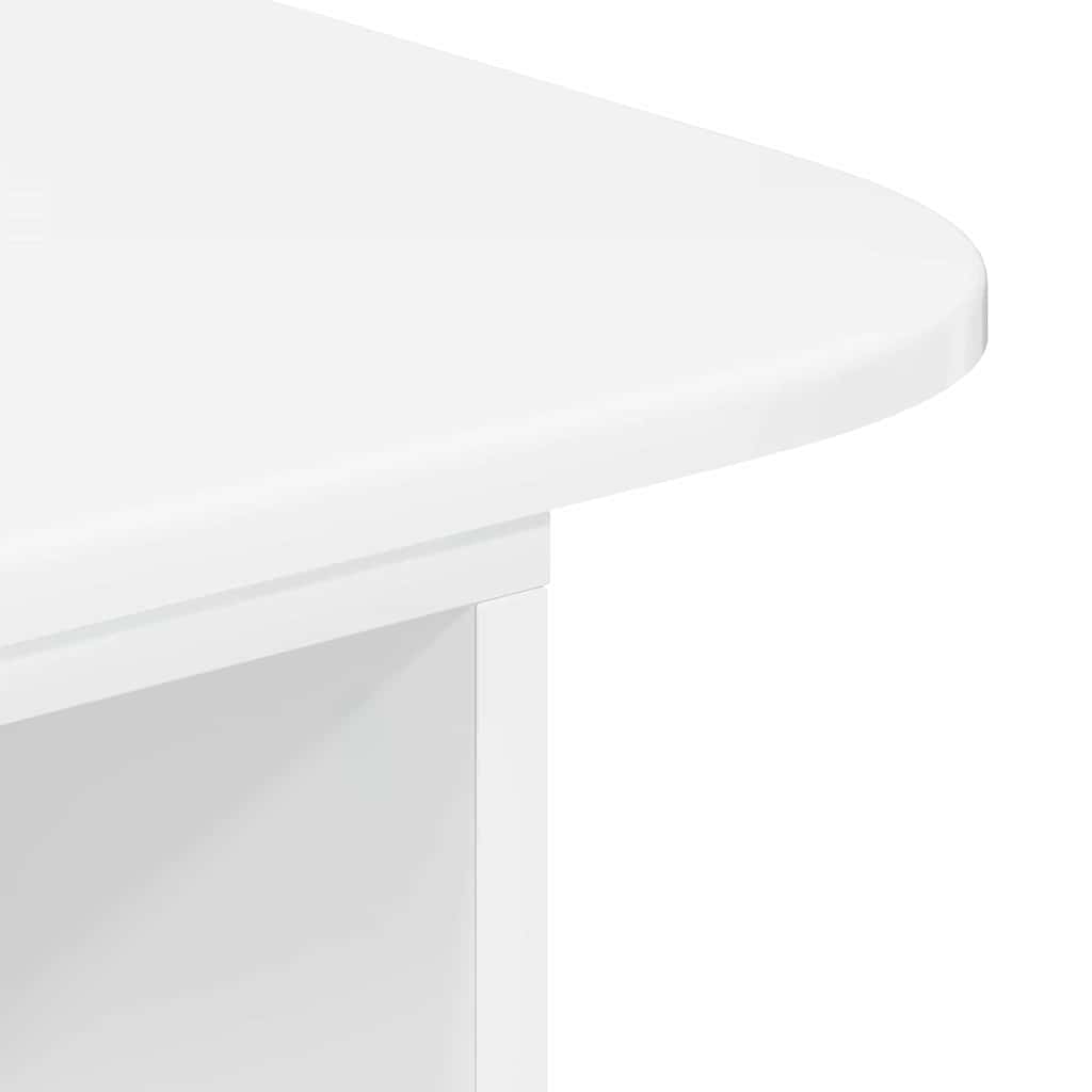 Konsolbord Høj gloss hvid 93 x 40 x 75 cm Konstrueret træ