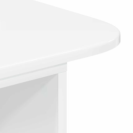 Konsolbord Høj gloss hvid 93 x 40 x 75 cm Konstrueret træ