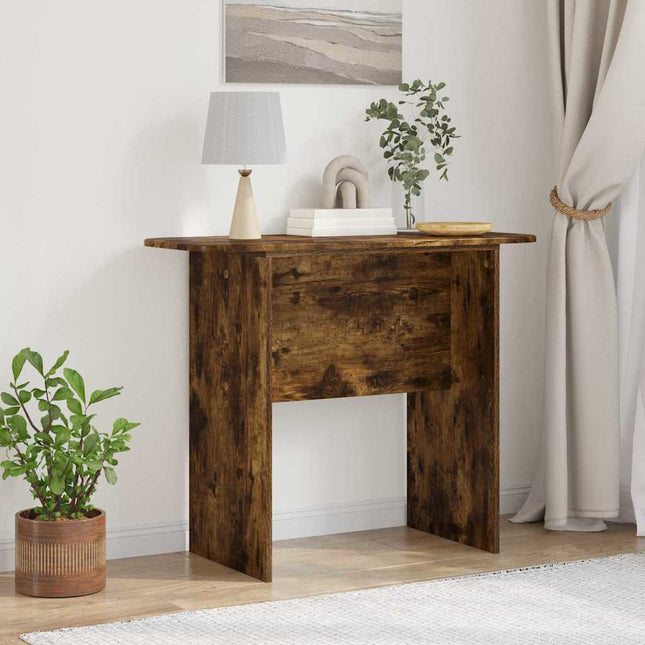 Konsolbord Røget eg 93 x 40 x 75 cm Konstrueret træ