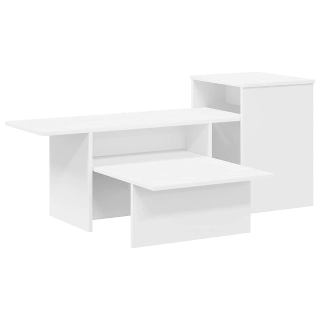 Konsolbord Hvid 91,5 x 35 x 38,5 cm Konstrueret træ