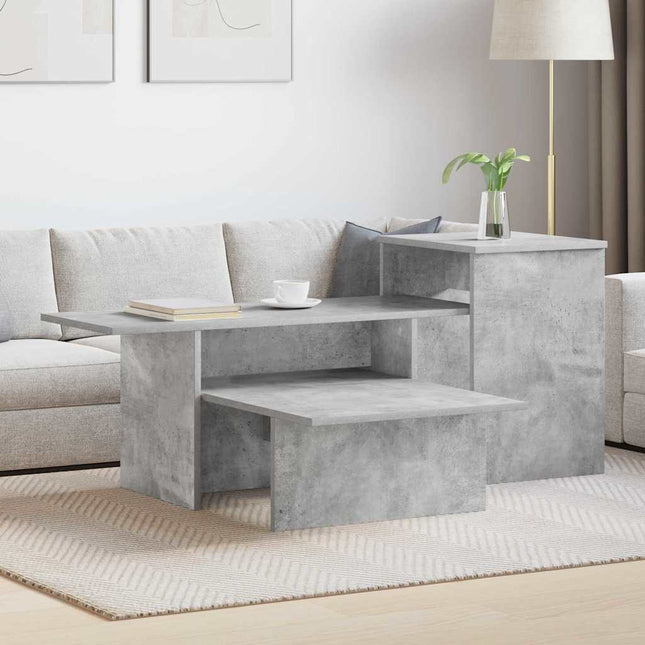 Konsolbord Beton Grå 91,5 x 35 x 38,5 cm Konstrueret træ